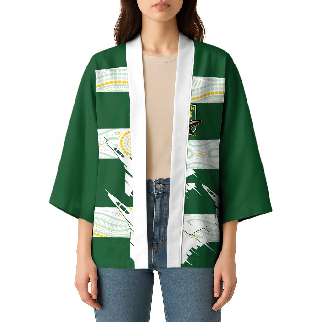 Ipswich Rugby Custom Kimono Go Jets Aboriginal Art - Aussie Hoodie