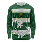 Ipswich Rugby Custom Long Sleeve Shirt Go Jets Aboriginal Art - Aussie Hoodie