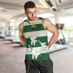 Ipswich Rugby Custom Men Tank Top Go Jets Aboriginal Art - Aussie Hoodie