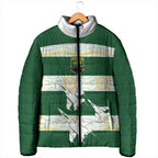 Ipswich Rugby Custom Padded Jacket Go Jets Aboriginal Art - Aussie Hoodie