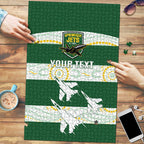 Ipswich Rugby Custom Puzzle Go Jets Aboriginal Art - Aussie Hoodie