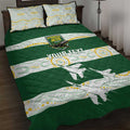 Ipswich Rugby Custom Quilt Bed Set Go Jets Aboriginal Art - Aussie Hoodie