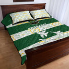 Ipswich Rugby Custom Quilt Bed Set Go Jets Aboriginal Art - Aussie Hoodie