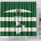 Ipswich Rugby Custom Shower Curtain Go Jets Aboriginal Art - Aussie Hoodie