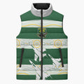 Ipswich Rugby Custom Sleeveless Puffer Jacket Go Jets Aboriginal Art - Aussie Hoodie