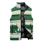 Ipswich Rugby Custom Sleeveless Puffer Jacket Go Jets Aboriginal Art - Aussie Hoodie