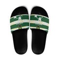 Ipswich Rugby Custom Slide Sandals Go Jets Aboriginal Art - Aussie Hoodie