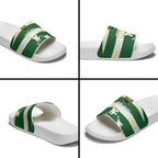 Ipswich Rugby Custom Slide Sandals Go Jets Aboriginal Art - Aussie Hoodie