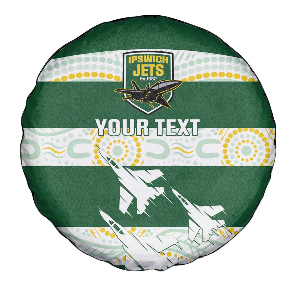 Ipswich Rugby Custom Spare Tire Cover Go Jets Aboriginal Art - Aussie Hoodie