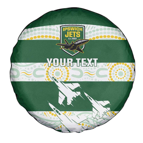 Ipswich Rugby Custom Spare Tire Cover Go Jets Aboriginal Art - Aussie Hoodie