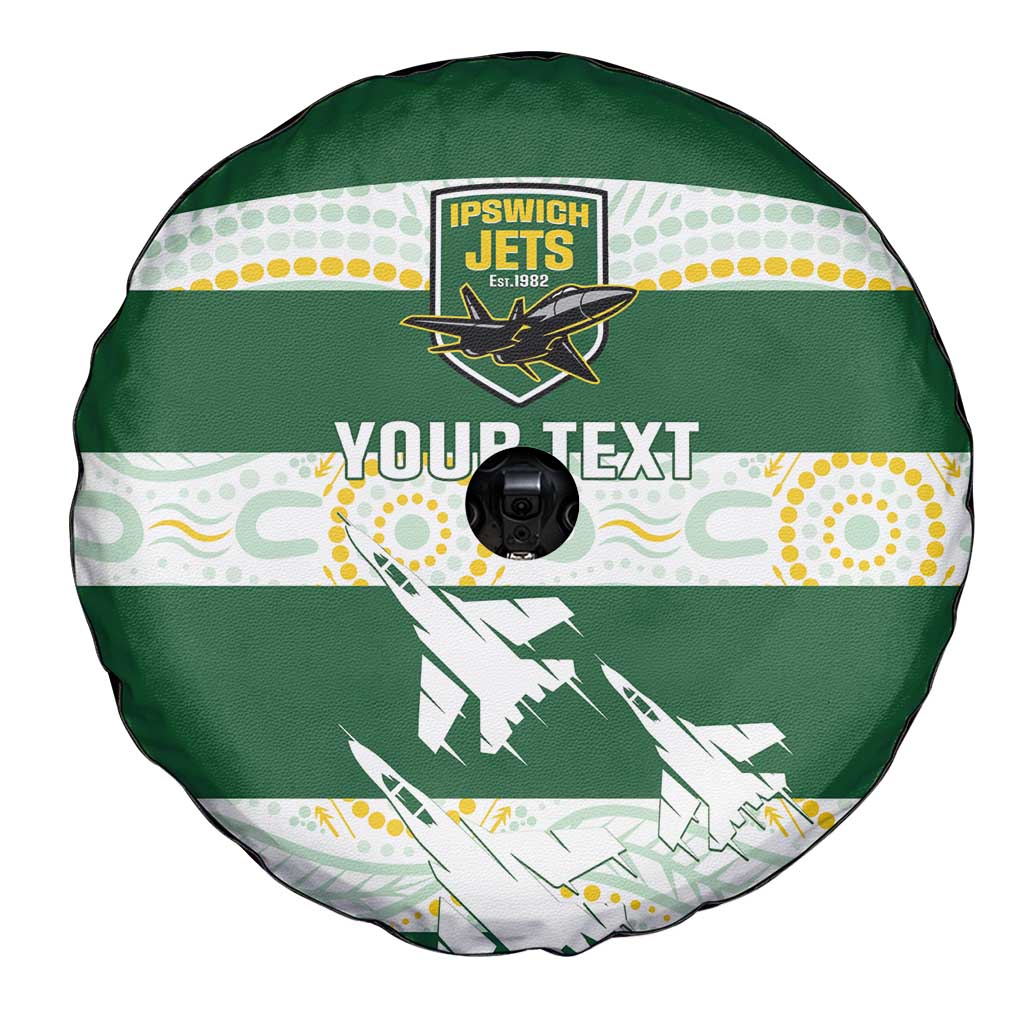 Ipswich Rugby Custom Spare Tire Cover Go Jets Aboriginal Art - Aussie Hoodie