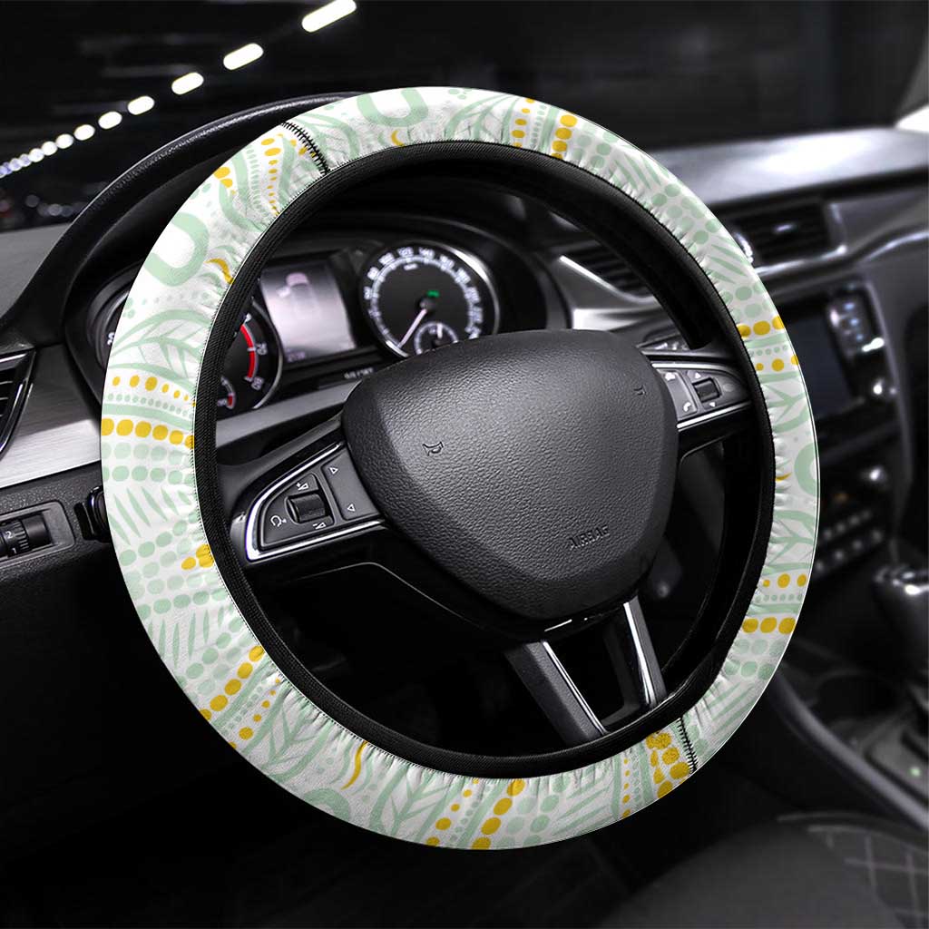 Ipswich Rugby Steering Wheel Cover Go Jets Aboriginal Art - Aussie Hoodie