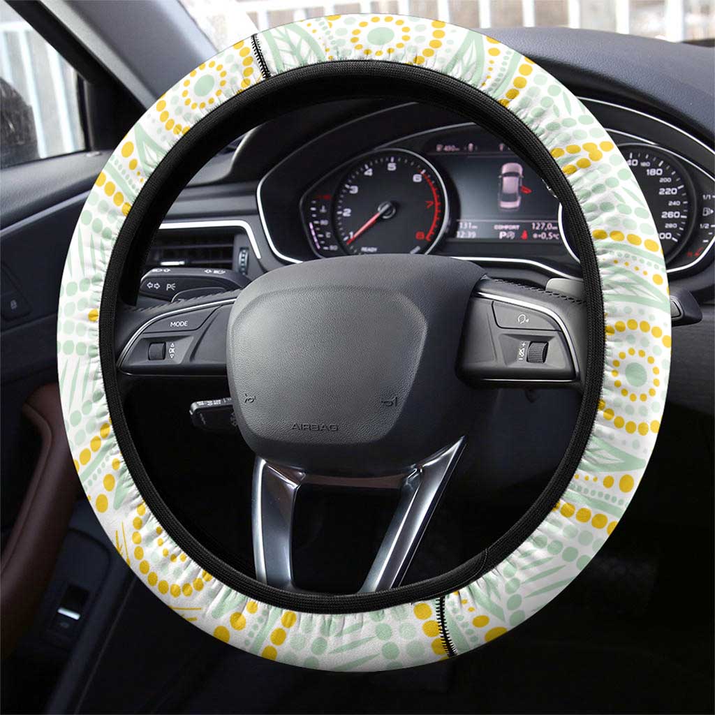 Ipswich Rugby Steering Wheel Cover Go Jets Aboriginal Art - Aussie Hoodie