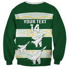 Ipswich Rugby Custom Sweatshirt Go Jets Aboriginal Art - Aussie Hoodie