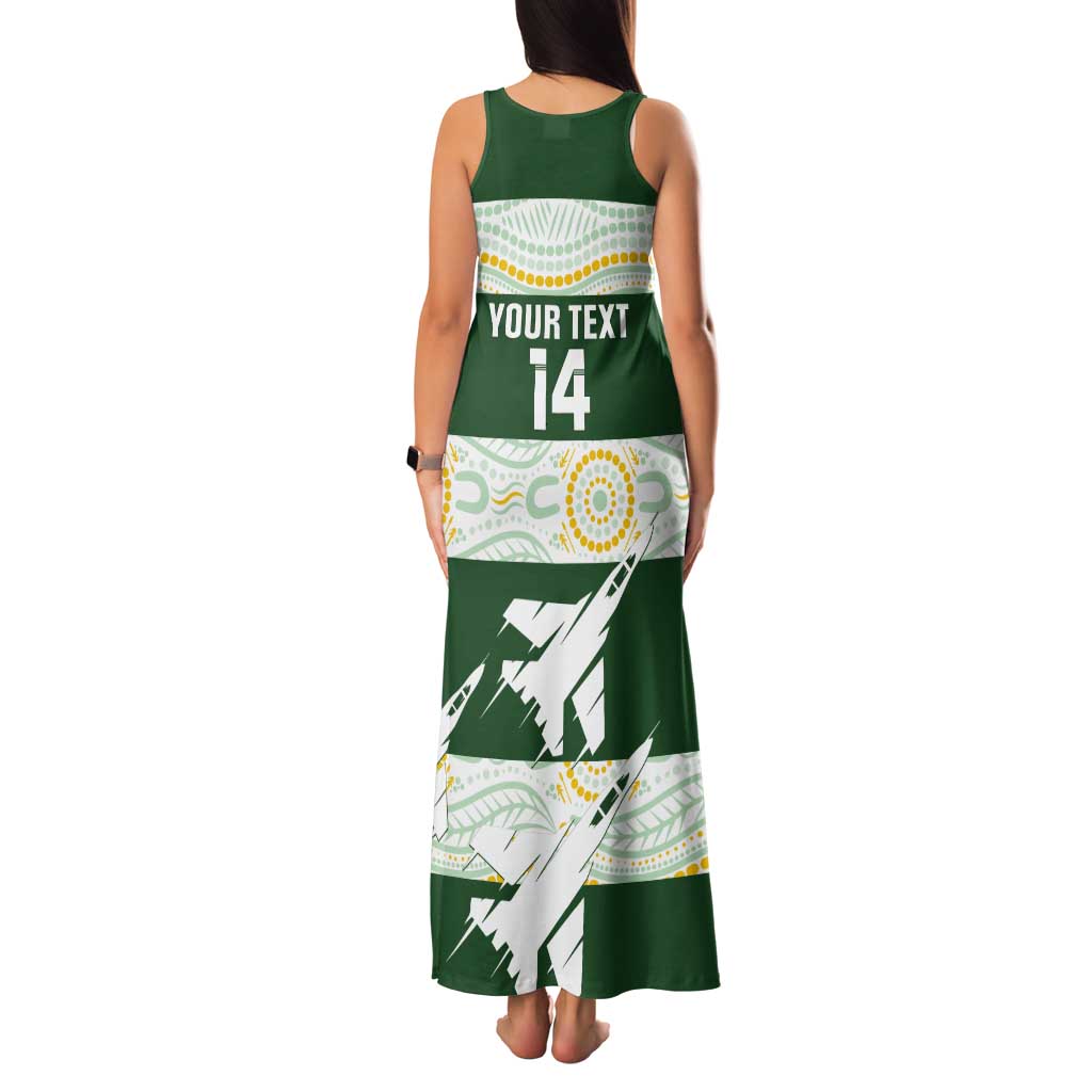 Ipswich Rugby Custom Tank Maxi Dress Go Jets Aboriginal Art - Aussie Hoodie