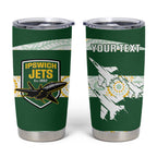 Ipswich Rugby Custom Tumbler Cup Go Jets Aboriginal Art - Aussie Hoodie