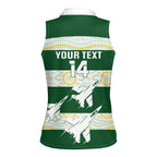 Ipswich Rugby Custom Women Sleeveless Polo Shirt Go Jets Aboriginal Art - Aussie Hoodie
