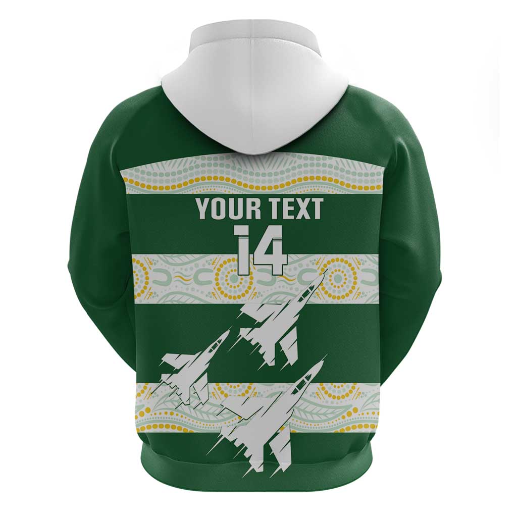 Ipswich Rugby Custom Zip Hoodie Go Jets Aboriginal Art - Aussie Hoodie