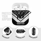 Souths Rugby Custom AirPods Case Go Magpies Mascot Aboriginal Art - Aussie Hoodie