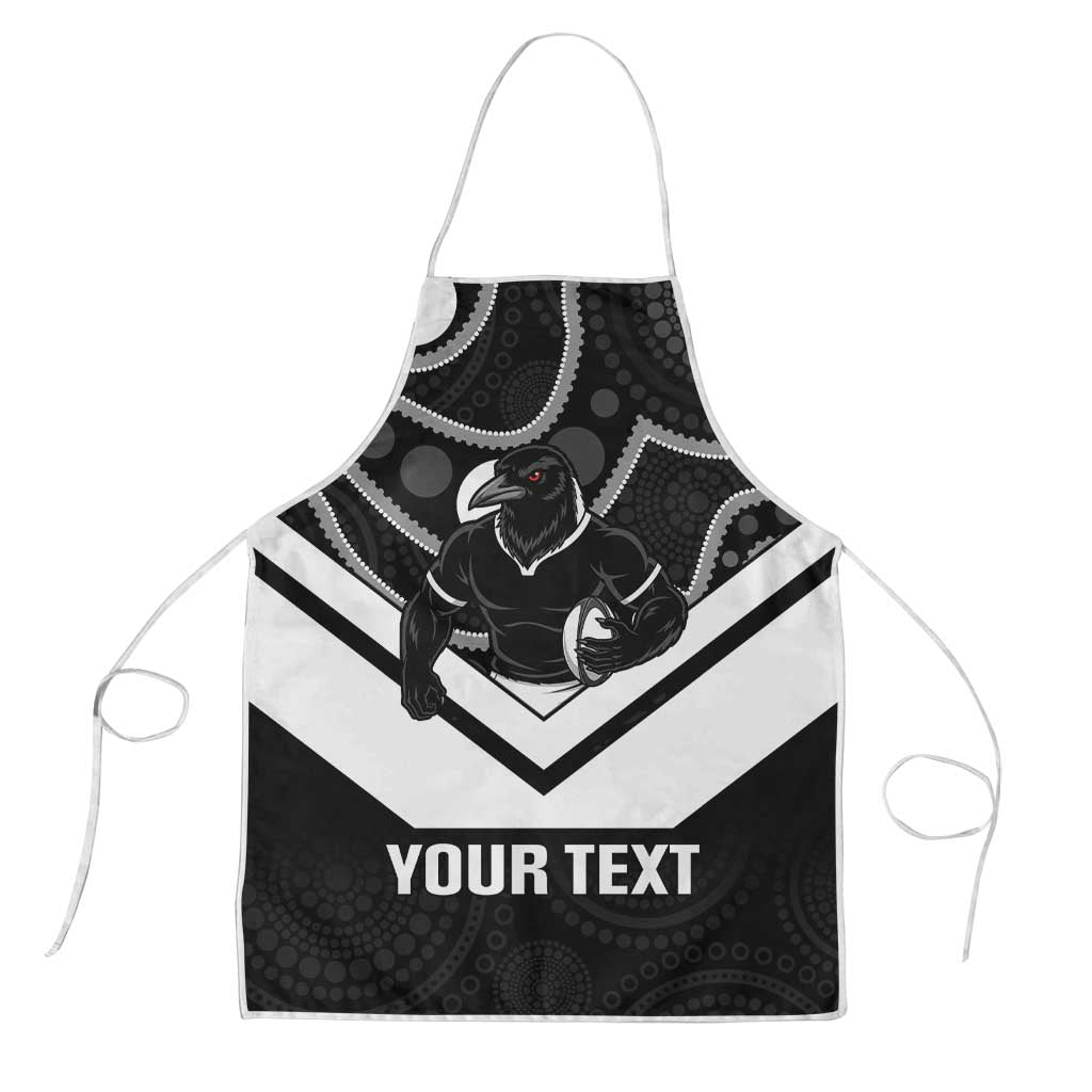 Souths Rugby Custom Apron Go Magpies Mascot Aboriginal Art - Aussie Hoodie