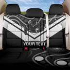 Souths Rugby Custom Back Car Seat Cover Go Magpies Mascot Aboriginal Art - Aussie Hoodie