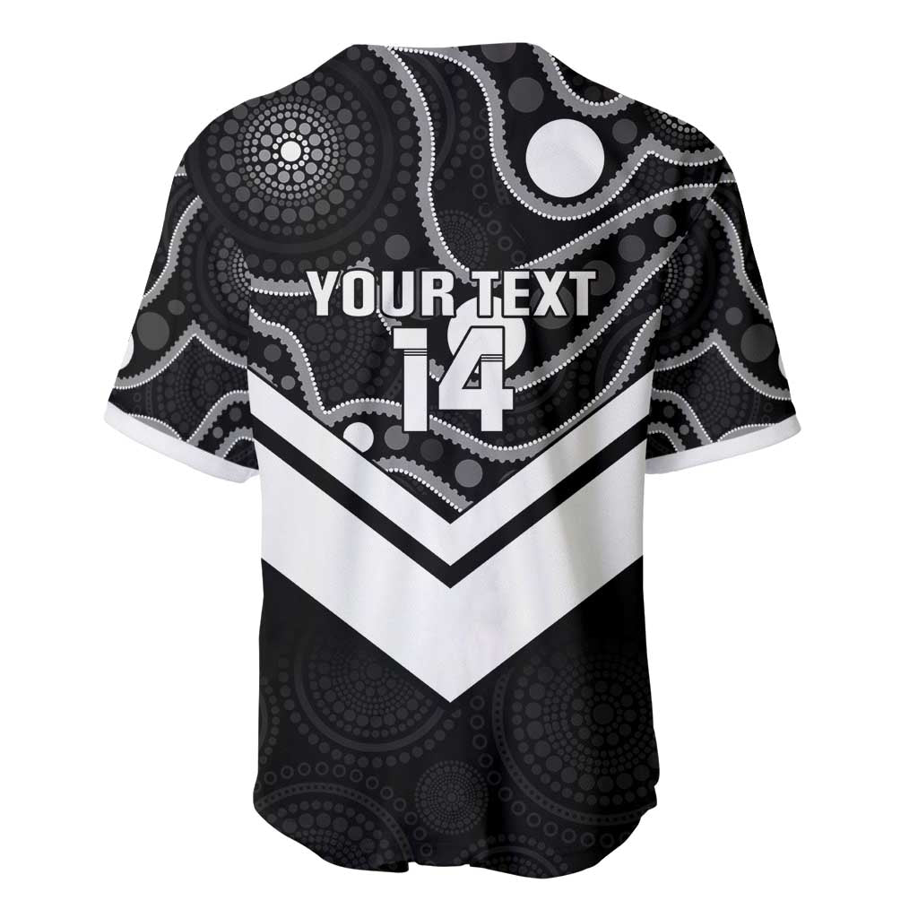 Souths Rugby Custom Baseball Jersey Go Magpies Mascot Aboriginal Art - Aussie Hoodie