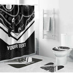 Souths Rugby Custom Bathroom Set Go Magpies Mascot Aboriginal Art - Aussie Hoodie