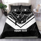 Souths Rugby Custom Bedding Set Go Magpies Mascot Aboriginal Art - Aussie Hoodie