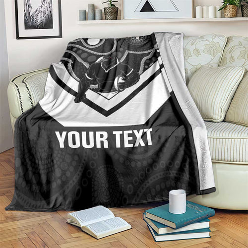 Souths Rugby Custom Blanket Go Magpies Mascot Aboriginal Art - Aussie Hoodie