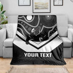 Souths Rugby Custom Blanket Go Magpies Mascot Aboriginal Art - Aussie Hoodie