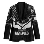 Souths Rugby Custom Blazer Go Magpies Mascot Aboriginal Art - Aussie Hoodie