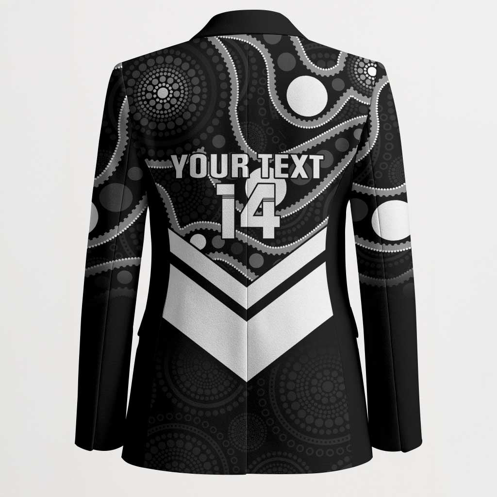 Souths Rugby Custom Blazer Go Magpies Mascot Aboriginal Art - Aussie Hoodie