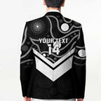 Souths Rugby Custom Blazer Go Magpies Mascot Aboriginal Art - Aussie Hoodie