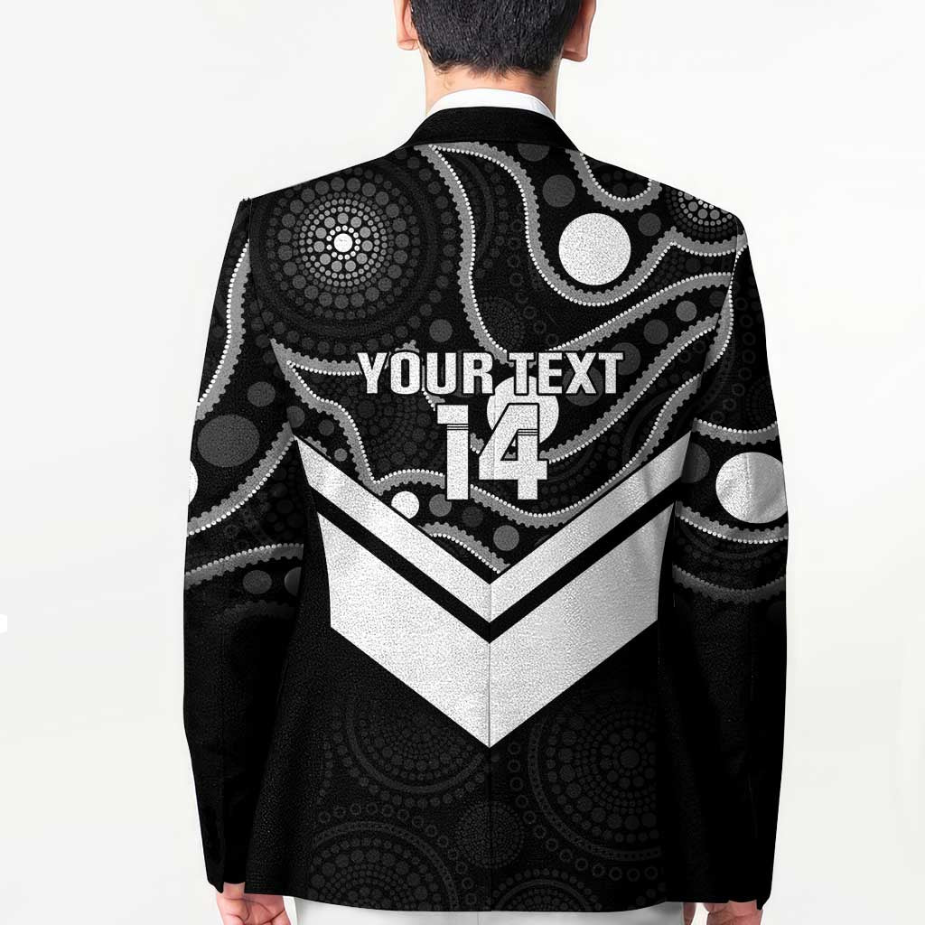 Souths Rugby Custom Blazer Go Magpies Mascot Aboriginal Art - Aussie Hoodie