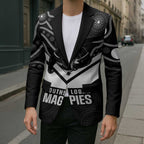 Souths Rugby Custom Blazer Go Magpies Mascot Aboriginal Art - Aussie Hoodie