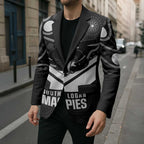 Souths Rugby Custom Blazer Go Magpies Mascot Aboriginal Art - Aussie Hoodie