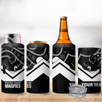 Souths Rugby Custom 4 in 1 Can Cooler Tumbler Go Magpies Mascot Aboriginal Art - Aussie Hoodie