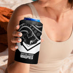 Souths Rugby Custom 4 in 1 Can Cooler Tumbler Go Magpies Mascot Aboriginal Art - Aussie Hoodie
