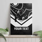 Souths Rugby Custom Canvas Wall Art Go Magpies Mascot Aboriginal Art - Aussie Hoodie