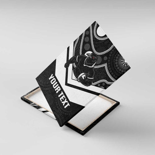 Souths Rugby Custom Canvas Wall Art Go Magpies Mascot Aboriginal Art - Aussie Hoodie