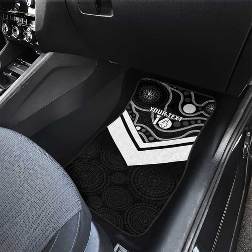 Souths Rugby Custom Car Mats Go Magpies Mascot Aboriginal Art - Aussie Hoodie