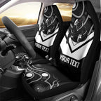 Souths Rugby Custom Car Seat Cover Go Magpies Mascot Aboriginal Art - Aussie Hoodie