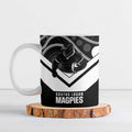 Souths Rugby Custom Ceramic Mug Go Magpies Mascot Aboriginal Art - Aussie Hoodie