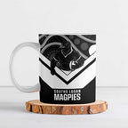 Souths Rugby Custom Ceramic Mug Go Magpies Mascot Aboriginal Art - Aussie Hoodie