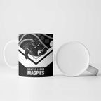 Souths Rugby Custom Ceramic Mug Go Magpies Mascot Aboriginal Art - Aussie Hoodie