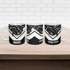 Souths Rugby Custom Ceramic Mug Go Magpies Mascot Aboriginal Art - Aussie Hoodie