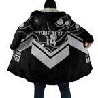 Souths Rugby Custom Cloak Go Magpies Mascot Aboriginal Art - Aussie Hoodie