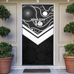 Souths Rugby Custom Door Cover Go Magpies Mascot Aboriginal Art - Aussie Hoodie