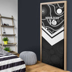 Souths Rugby Custom Door Cover Go Magpies Mascot Aboriginal Art - Aussie Hoodie