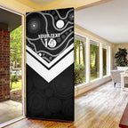 Souths Rugby Custom Door Cover Go Magpies Mascot Aboriginal Art - Aussie Hoodie